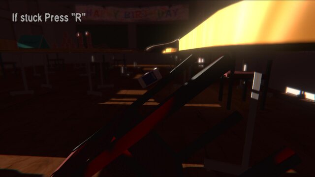 Classroom at night