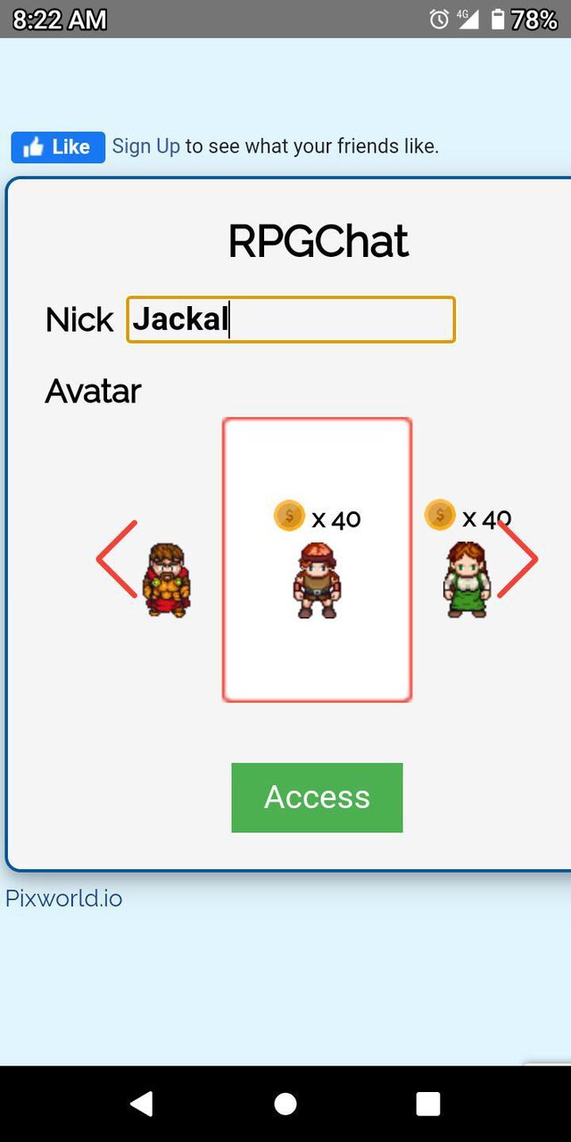 RPGChat.2D Multiplayer game