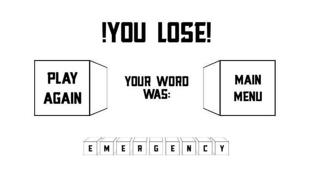 Hangman - A Simple 3D Hangman game