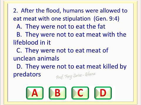 BIBLE QUIZ GAME - GENESIS CHAPTER 9
