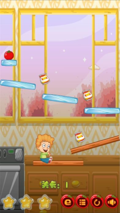 Cute Boy Eat Fruit - physics games