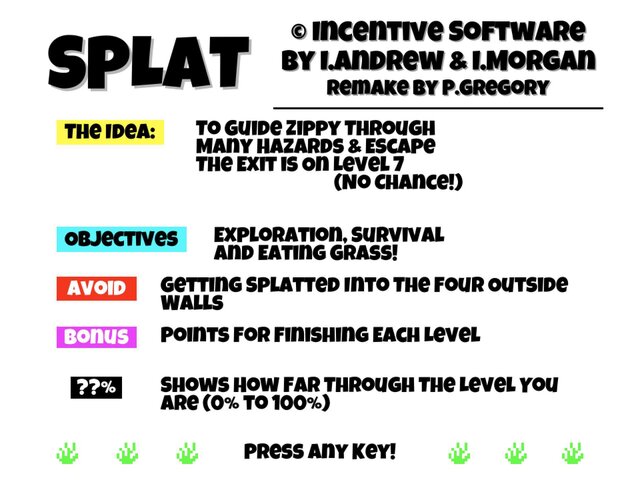 Splat! - Remake