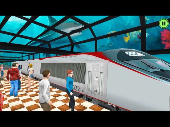 Train Driving Underwater