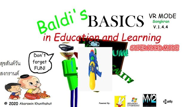 Baldi Basics Songkran In Education And Learning 1.4.5 Not Decompiled is a Real Game