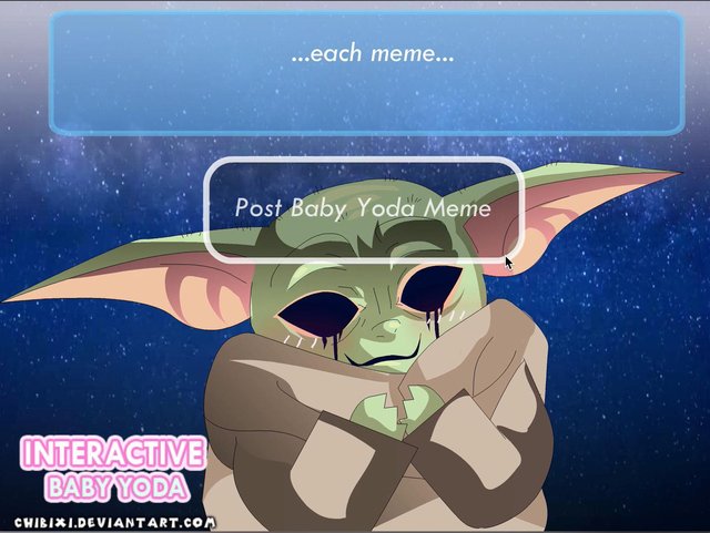 Interactive Baby Yoda - The Mandalorian Fan Game