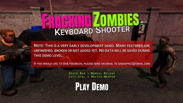 Fracking Zombies - Keyboard Shooter