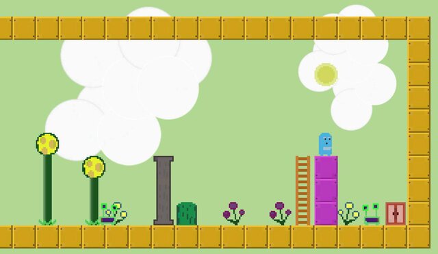 2D Platformer Blue
