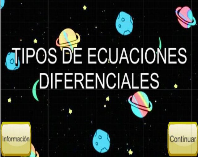 Juego tipos de Ecuaciones Diferenciales