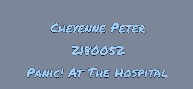 Panic! At The Hospital A Twine Piece