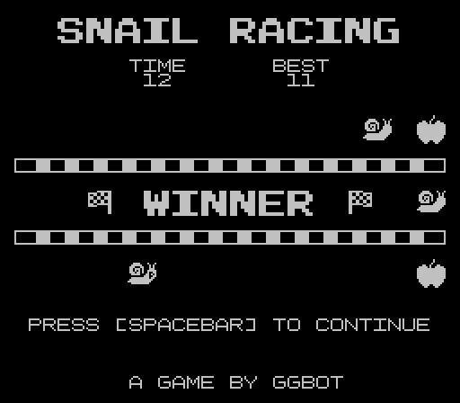 Snail Racing (GGBot)