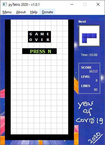 pyTetris 2020