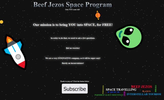 Beef Jezos Space Program