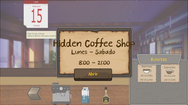 Hidden coffee shop