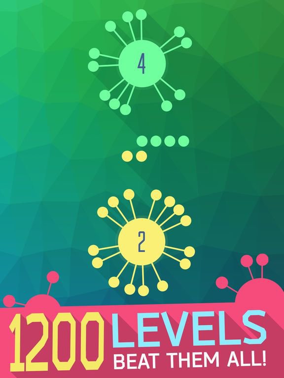 1200: Double Hit - Two Color Dots Addictive Puzzle
