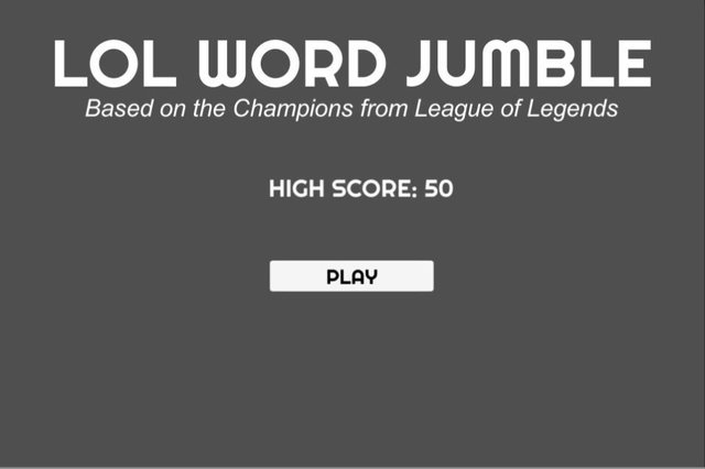 LOL Word Jumble