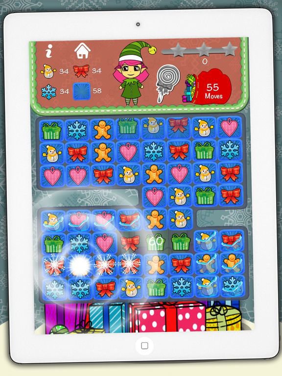 Elf’s christmas candies smash – Educational game for kids from 5 years old