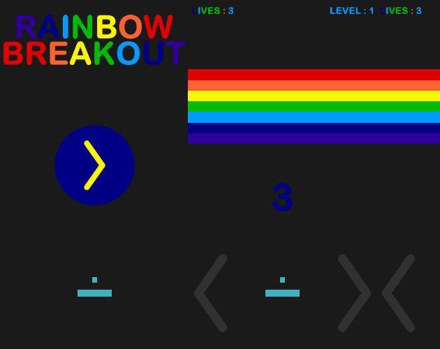 RAINBOW BREAKOUT | Free Template (Construct 2-3)