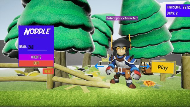 Noddle | A game with coins and running
