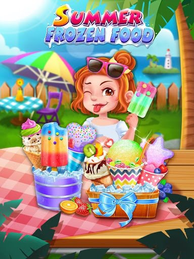 Summer Frozen Food - Snow Cone,Ice Cream & Ice Pop