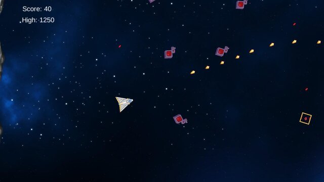 2d space shooter h