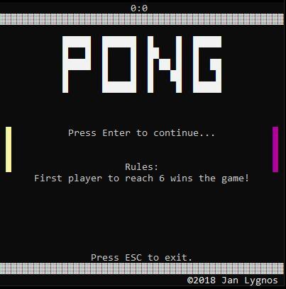 Microsoft Console Pong