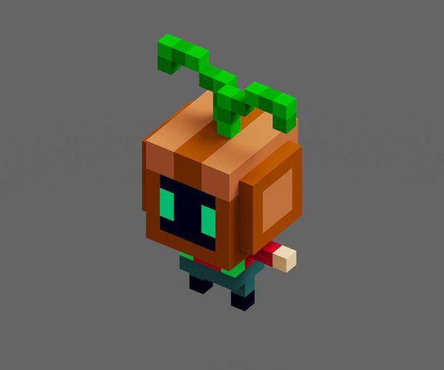 FlowerMan - easy character for 3d game