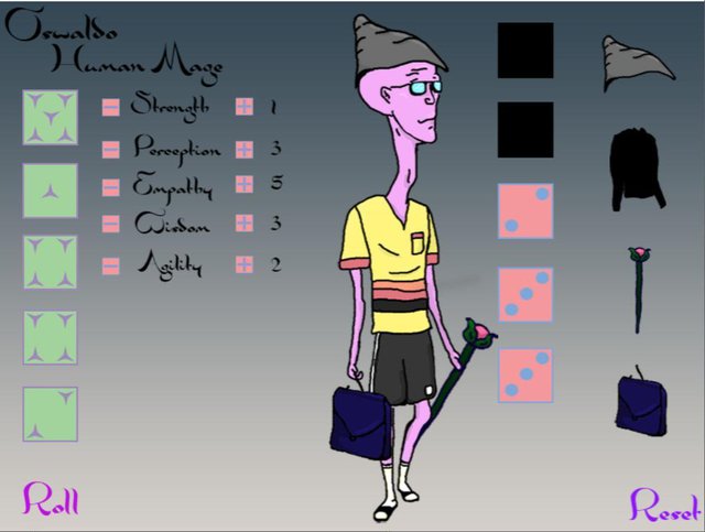 Oswaldo the human mage