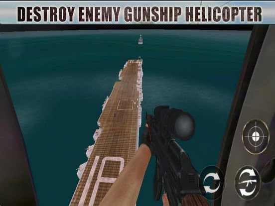 Navy Gunship Attack - Sea War