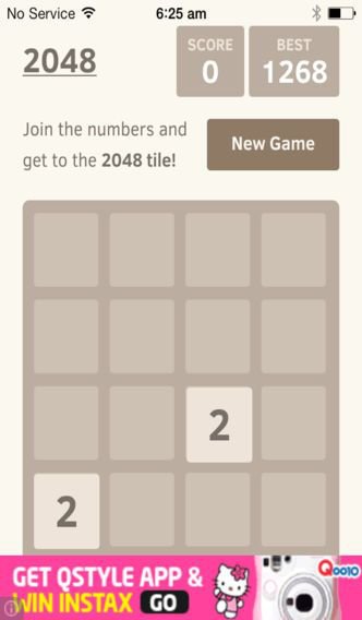 2048 - Easy version