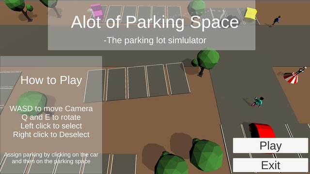 Alot of Parking space