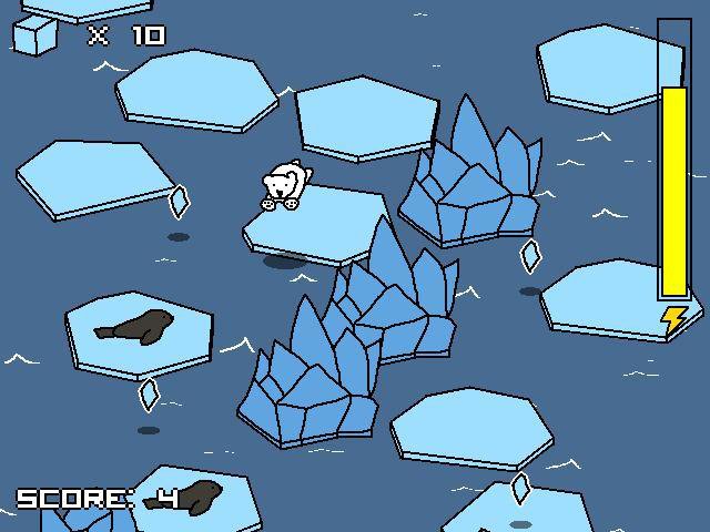 Across the ice packs