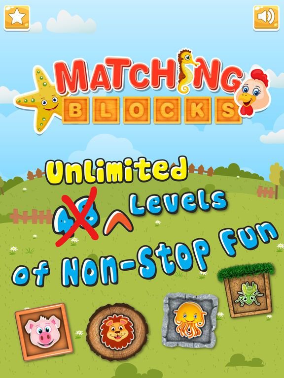 Animals Matching Blocks for Kids Pro