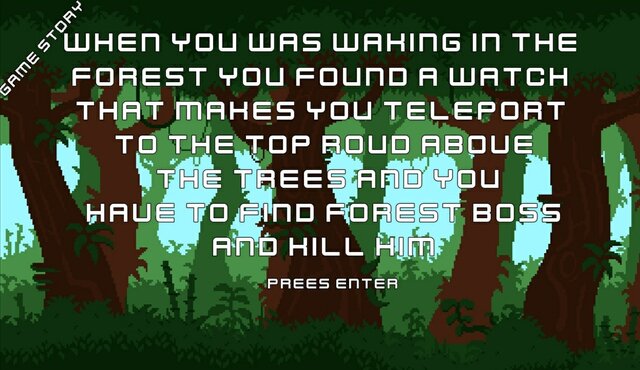 above the trees