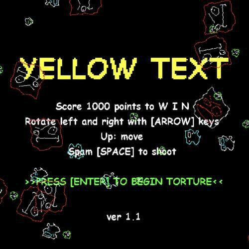 Yellow Text