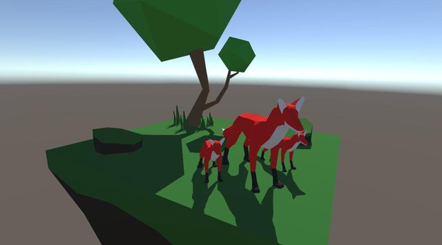 3D Low Poly Fox