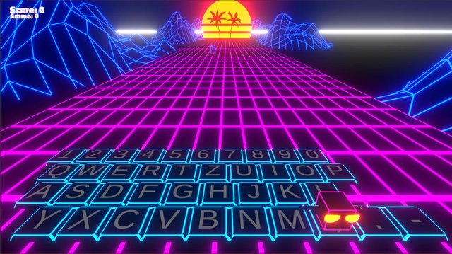 Keyboard Surf Dinosaure Attack