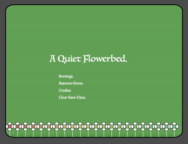 A Quiet Flowerbed