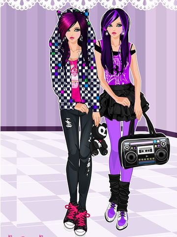 Emo Dress Up game