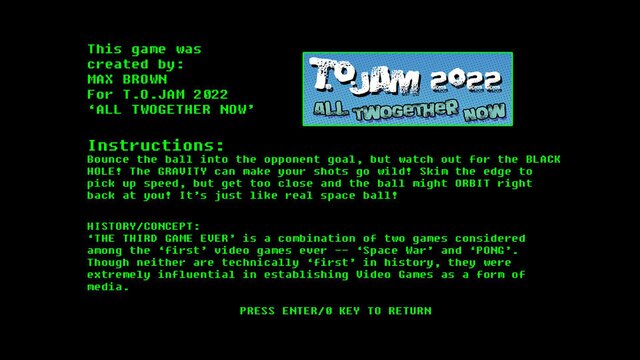 THE THIRD VIDEO GAME