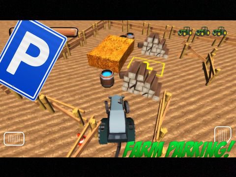 3D Farm-ing Tractor Park-ing School Drive-r Simulator
