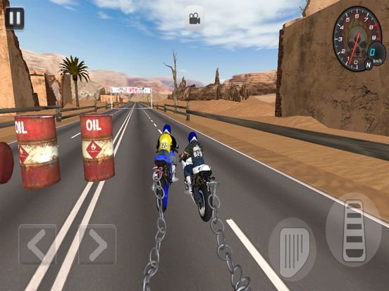Crazy Chained Heavy Bike Stunt