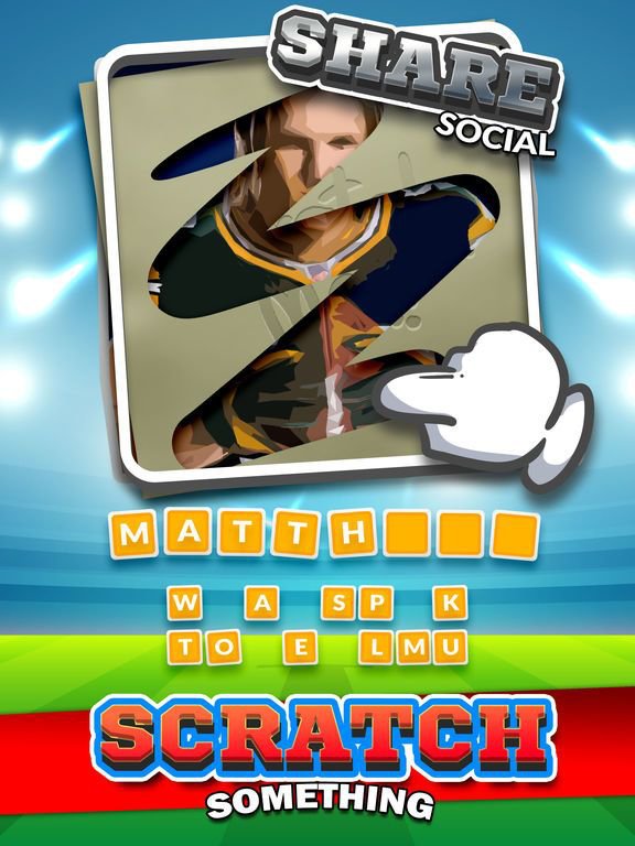 American Football Players Photo Scratch Games
