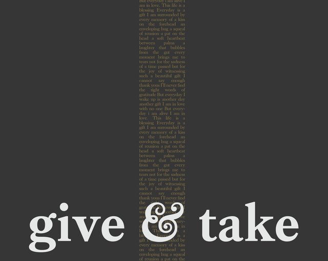 give & take