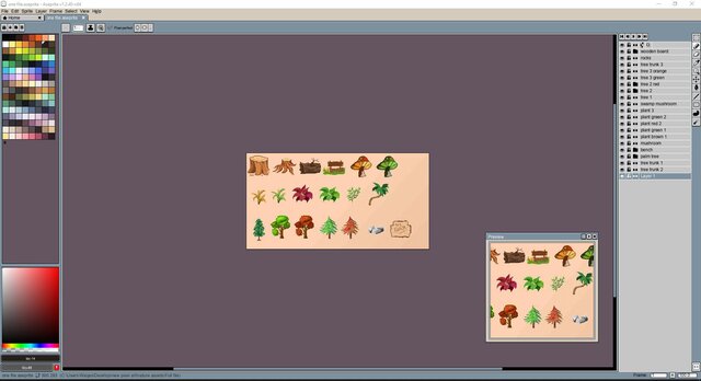 19 detailed pixel 2D Nature game assets