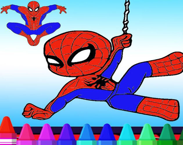 Spiderman Coloring Game