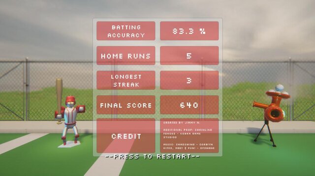 1 Button Baseball