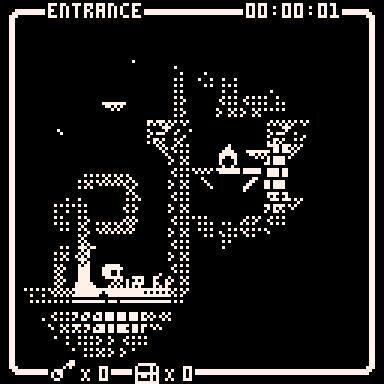 The Pixel Maze: 1-bit Adventure Game