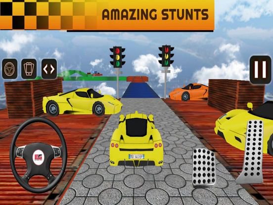 Sport Car Stunts - Rooftop