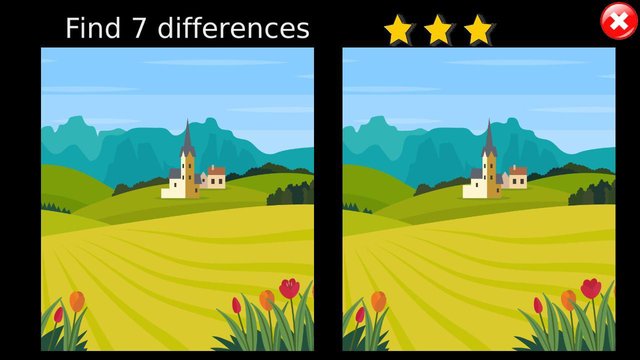 Find 7 Differences Spring
