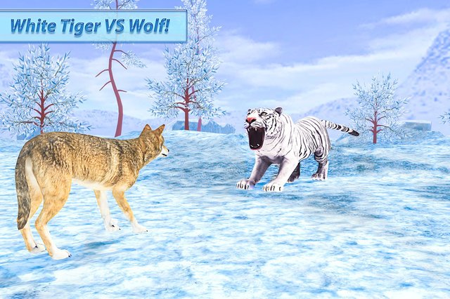 Wild White Tiger Family Simulator